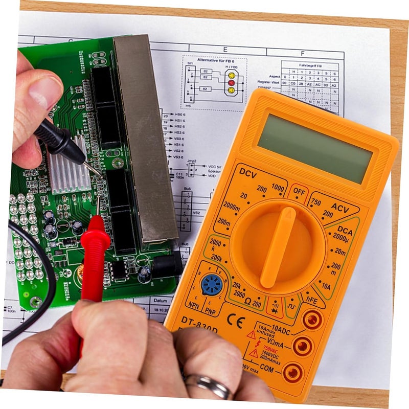 830D Auto Ranging Digital Multimeter DC AC Voltage Current Resistance Tester - Image 5